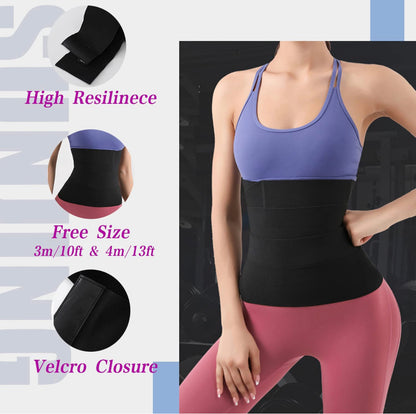 Waist Trimmer for Women, Invisible Wrap Waist Trainer Tape,Shaper Belt Adjustable Waist Trimmer