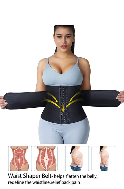 Neoprene Waist Trainer for Women Slimming Body Shaper Waist Trimmer Cincher Sweat Belt