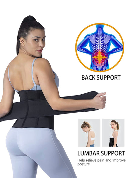 Neoprene Waist Trainer for Women Slimming Body Shaper Waist Trimmer Cincher Sweat Belt